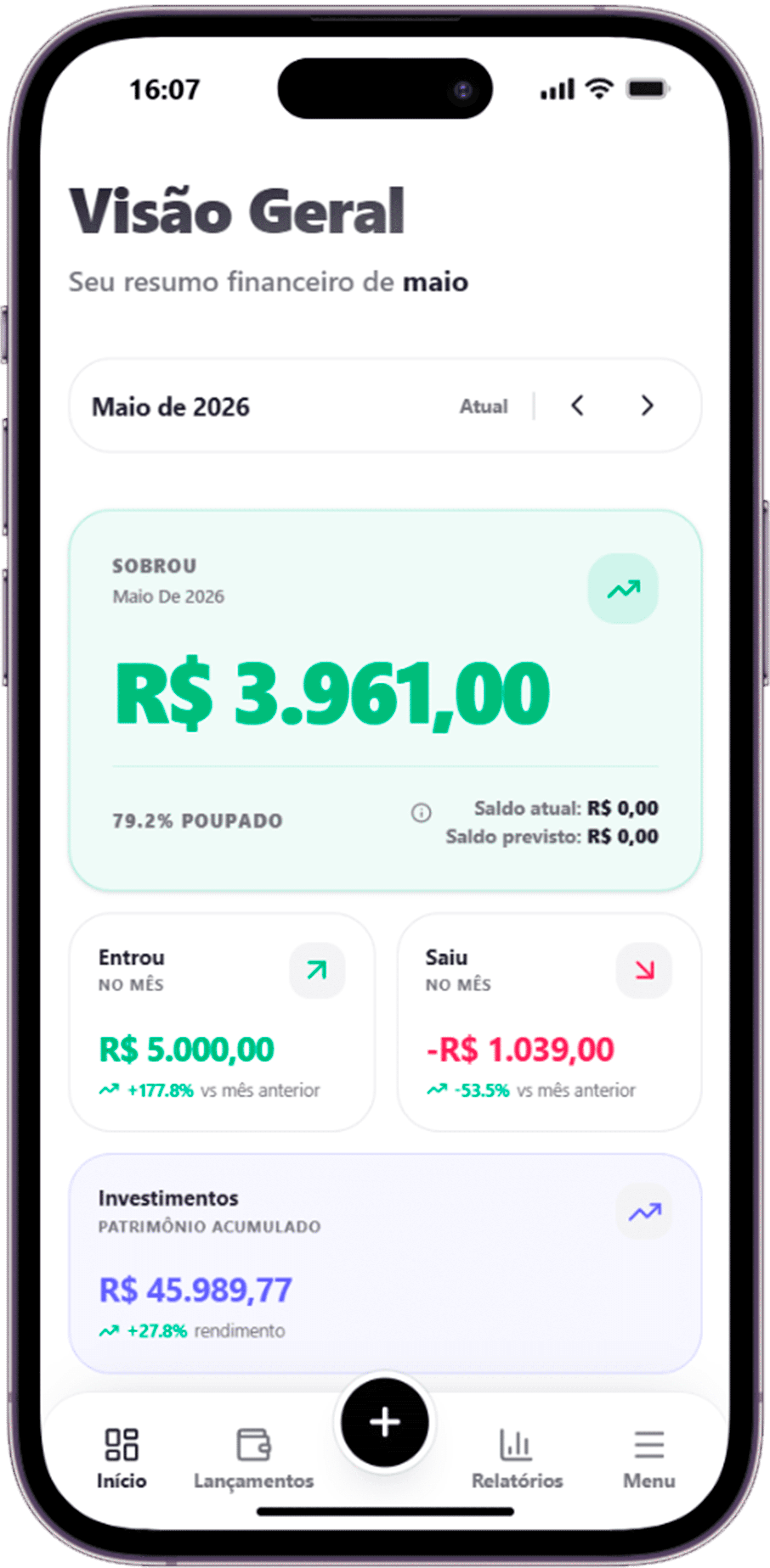 Preview do app Setrop no celular